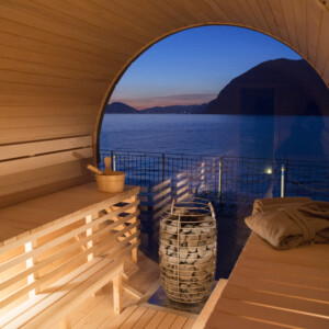 Sauna a botte in legno su misura modello PREMIUM