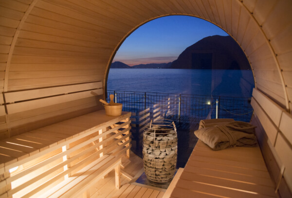 Sauna a botte in legno su misura modello PREMIUM