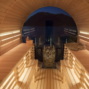 Sauna a botte in legno su misura modello PREMIUM