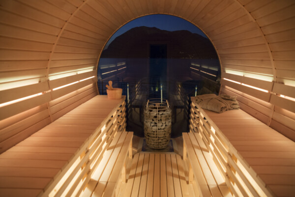 Sauna a botte in legno su misura modello PREMIUM