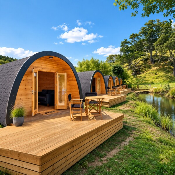 Luxury Mega Pod – Bungalow in Legno Coibentato Bungalow in legno coibentato Luxury Mega Pod per glamping