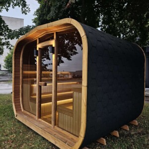 Sauna da Esterno LUX CUBE in Abete o Thermowood Massello. Disponibile in Diverse Misure per Ogni Esigenza - immagine 34