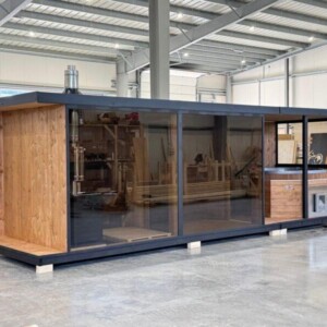 SPA modulare da giardino con sauna e spogliatoio