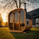 QUBE Armonia sauna finlandese da giardino in legno