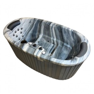 Vasca Ofuro Ovale ONYX per 2 Persone – Riscaldamento a Legna Optional - immagine 14